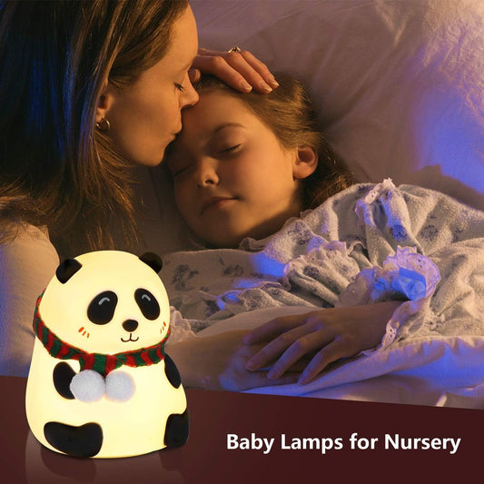PANDA Silicone Night LAMP| 7 Color LED Changing Lamp |Adorable Room Décor & Gift for Toddlers, Teens, & Valentine's Day...